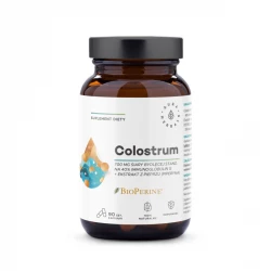 Colostrum 700 mg Siary Bydlęcej z Ekstraktem z Pieprzu Czarnego BioPerine (90 kaps) Aura Herbals