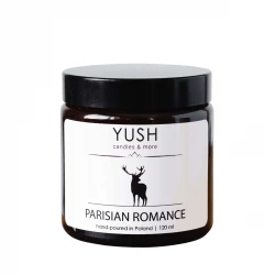 PARISIAN ROMANCE Świeca Sojowa Ręcznie Robiona Wegańska 120 ml YUSH