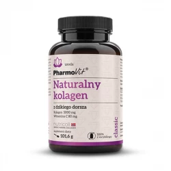 Naturalny Kolagen z Dzikiego Dorsza z Witaminą C w Proszku 101,6 g Pharmovit