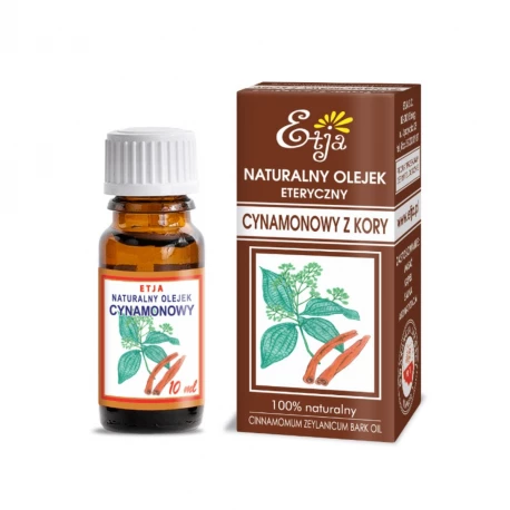 Naturalny Olejek Eteryczny Cynamonowy z Kory 10 ml Etja