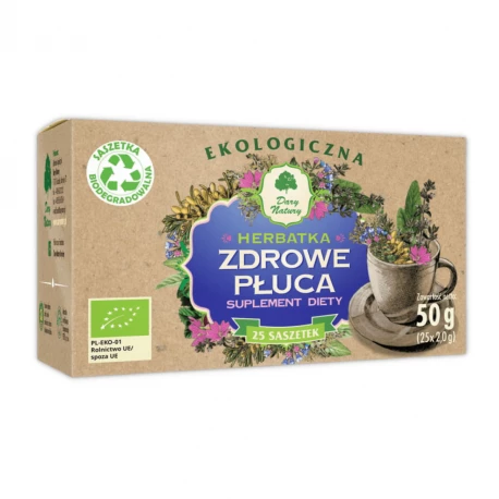 Herbatka Zdrowe Płuca EKO Saszetki 25x2 g DARY NATURY