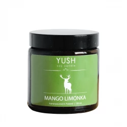 MANGO LIMONKA Świeca Sojowa Ręcznie Robiona Wegańska 120 ml YUSH