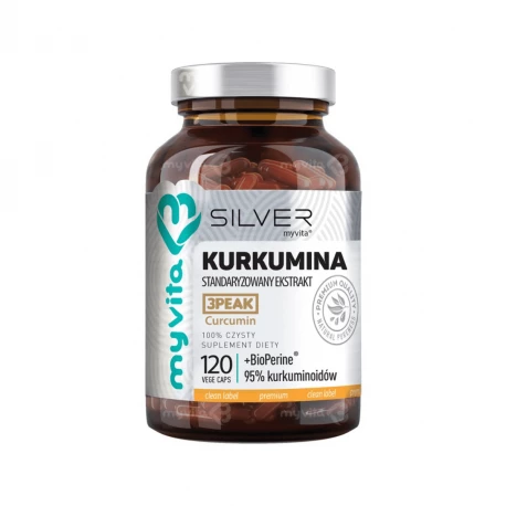 KURKUMINA 95% + PIPERYNA (120 kaps) VEGE Silver Myvita