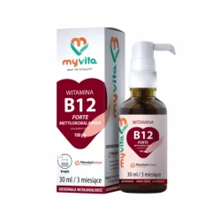 Witamina B12 Forte Metylokobalamina 100 mcg 30 ml w płynie krople MyVita