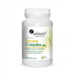 Enzymy Trawienne z Roślin Enzyme Complex PRO  (90 kaps) Aliness