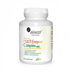 Enzymy Trawienne z Roślin MULTI Enzyme Complex PRO  (90 kaps) Aliness