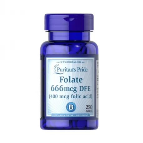 KWAS FOLIOWY 400 mcg Foliany (250 tab) Puritan\'s Pride