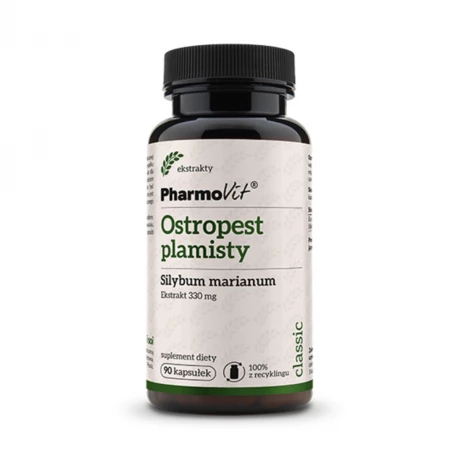 Ostropest Plamisty Ekstrakt 330 mg Wsparcie wątroby (90 kaps) Pharmovit