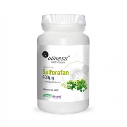 Sulforafan 400 mcg z Kiełków Brokułu BroccoPhane® Standaryzowany (100 tab) VEGE Aliness