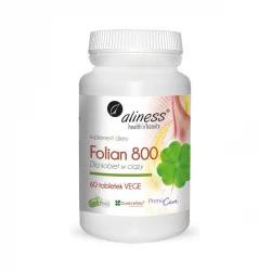 Folian dla Kobiet w Ciąży 800 mcg PrenaCare® (60 tab) VEGE Aliness