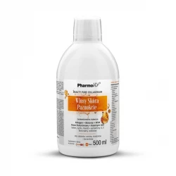 Włosy Skóra Paznokcie Kompleks Kolagen Biotyna Kwas Hialuronowy Biotyna Q10 Płyn 500 ml Pharmovit