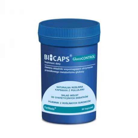 BICAPS GlucoCONTROL Wsparcie Prawidłowego Metabolizmu Glukozy (60 kaps) ForMeds