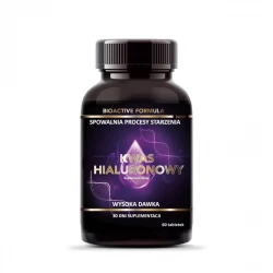 Kwas Hialuronowy Spowalnia Procesy Starzenia Wysoka Dawka 100 mg (60 tab) INTENSON