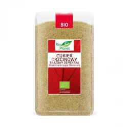 Cukier Trzcinowy Brązowy DEMERARA BIO Ekologiczny 1 Kg Bio Planet