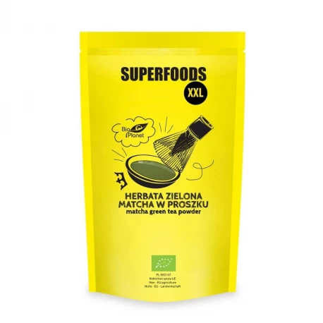 Herbata Zielona Matcha XXL w Proszku SUPERFOODS BIO Ekologiczna 500 g Bio Planet