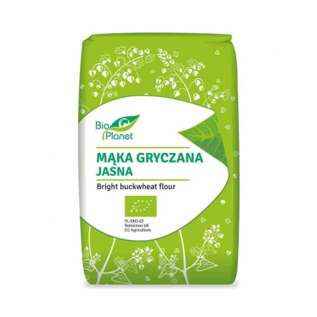 Mąka Gryczana Jasna BIO Ekologiczna 1 kg Bio Planet