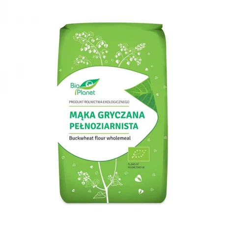 Mąka Gryczana Pełnoziarnista BIO Ekologiczna 1 kg Bio Planet