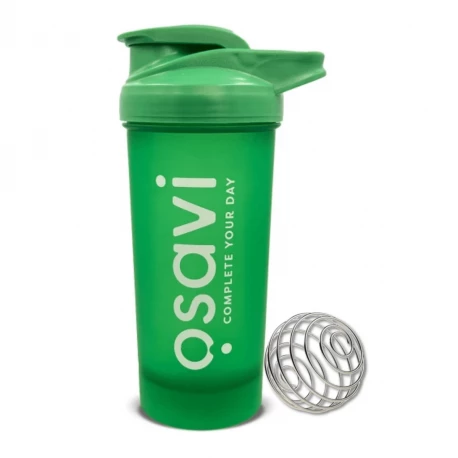 Shaker Zielony GREEN z kulką do precyzyjnego mieszania 700 ml Osavi