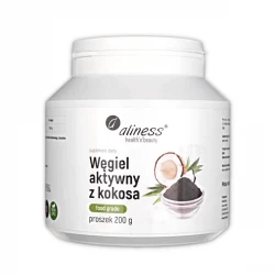 Węgiel Aktywny z Kokosa FOOD GRADE 200 g Aliness