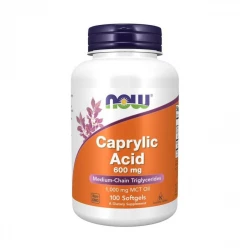 Kwas Kaprylowy 600 mg (100 kaps) Now Foods