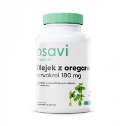 Olejek z Oregano Karwakrol 180 mg Wsparcie Wątroby Trawienia i Odporności (120 kaps) Osavi