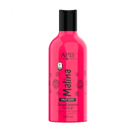 FRUIT SHOT Żel pod Prysznic z Ekstraktem z Malin i Granatu 500 ml Apis