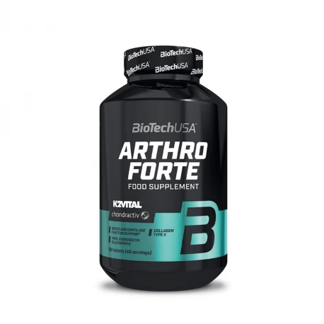 Arthro Forte MSM Glukozamina Chondroityna Wsparcie Prawidłowych Funkcji Chrząstki Stawowej (120 tab) BioTechUSA