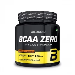 Aminokwasy z Witaminą B6 i L-glutaminą BCAA ZERO w Proszku - Pomarańcza bez laktozy 360 g BioTechUSA