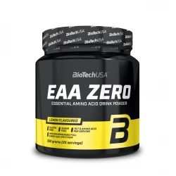  Aminokwasy Egzogenne EAA ZERO z L-glutaminą bez Cukru bez Glutenu w Proszku - Cytryna 350 g BioTechUSA