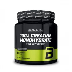 100% CREATINE MONOHYDRATE Mikronizowany Monohydrat Kreatyny Klasa Farmaceutyczna Sprawność Fizyczna Bezsmakowy 300 g BioTechUSA