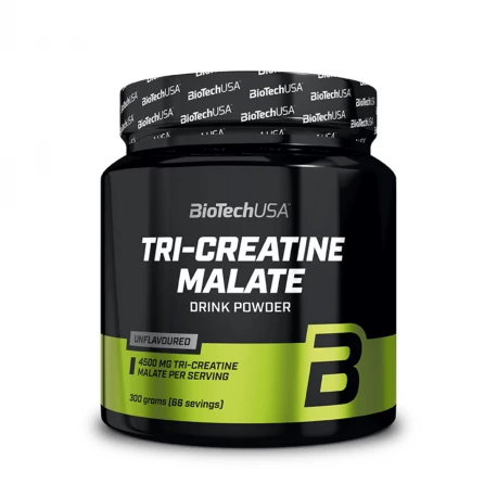 Jabłczan Kreatyny TRI-CREATINE MALATE w Proszku Sprawność Fizyczna Bezsmakowy 300 g BioTechUSA