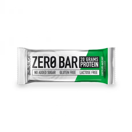 ZERO BAR Baton Proteinowy o Wysokiej Zawartości Białka o Smaku Czekoladowo-Orzechowym Bez Laktozy Bez Glutenu 50 g BioTechUSA
