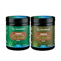 Zestaw na START Żel DMSO 50% 190 ml + Żel DMSO 70% 190 ml z Aloesem Meksykańskim ChemWorld