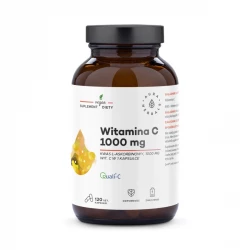 Witamina C 1000 mg Quali®-C Odporność i Zmęczenie (120 kaps) VEGE Aura Herbals