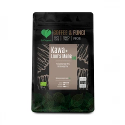 COFFEE & FUNGI Kawa Arabica Mielona + Lion's Mane Ekstrakty z grzybów BIO VEGE 252 g BeOrganic