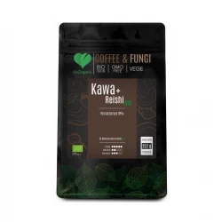COFFEE & FUNGI Kawa Arabica Mielona + Reishi Ekstrakty z grzybów BIO VEGE 252 g BeOrganic