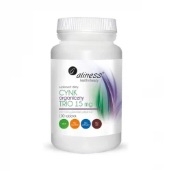 Cynk Organiczny TRIO 15 mg (100 tab) Aliness