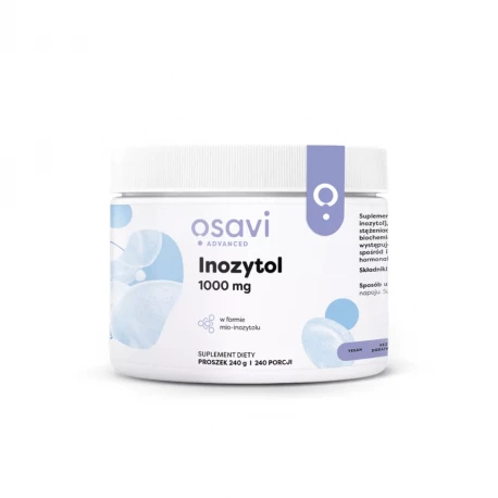 Inozytol 1000 mg w formie Mio-Inozytolu VEGE Proszek 240 g Osavi