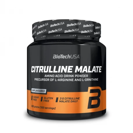 CITRULLINE MALATE 100% Czysty Jabłczan L-cytruliny Bezsmakowy w Proszku 300 g BioTechUSA