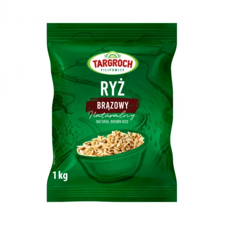 Ryż Brązowy naturalny 1 kg TARGROCH