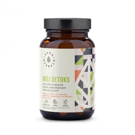 Mój Detoks Naturalne Wsparcie przed Uszkodzeniami Oksydacyjnymi VEGE (60 kaps) Aura Herbals