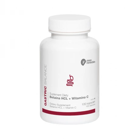 Betaina HCL + Witamina C VEGE (100 kaps) Invex Remedies