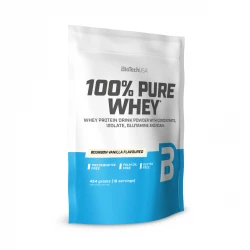 100% PURE WHEY Koncentrat i Izolat Białka Serwatkowego Odżywka Białkowa w Proszku Smak Bourbon Vanilla 454 g BioTechUSA
