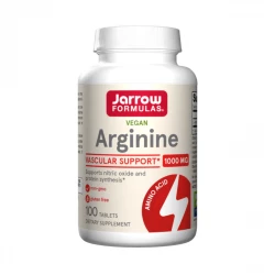 Arginine 1000 mg L-Arginina z Chlorowodorku L-Argininy VEGE (100 kaps) Jarrow Formulas