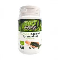 Chlorella Pyrenoidosa 100% BIO TABLETKI 300 g Bio Organic Foods