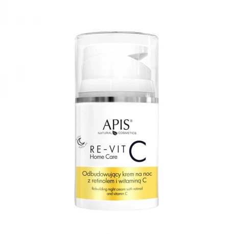 RE-VIT C HOME CARE Odbudowujący Krem na Noc z Retinolem i Witaminą C 50 ml Apis