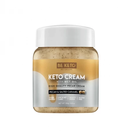 Keto Krem z Olejem MCT Pecan & Słony Karmel 250 g BeKeto