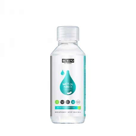 OLEJ MCT 100% BIO C8 Czysty Bezsmakowy 100 ml BeKeto