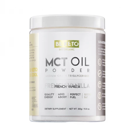 OLEJ MCT w Proszku - Francuska wanilia 300 g BeKeto