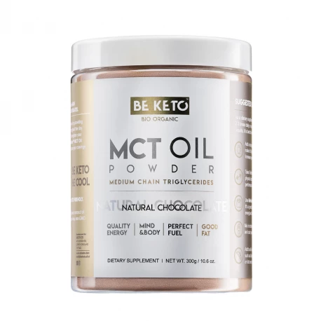 OLEJ MCT w Proszku - Naturalna czekolada 300 g BeKeto